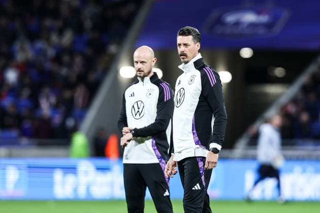 Fussball, UEFA Länderspiel Saison 2023 24 Freundschaftsspiel Frankreich - Deutschland 23.03.2024, Groupama Stadium Lyon Sandro Wagner (Co-Trainer Deutschland) Lyon Groupama Stadium Frankreich