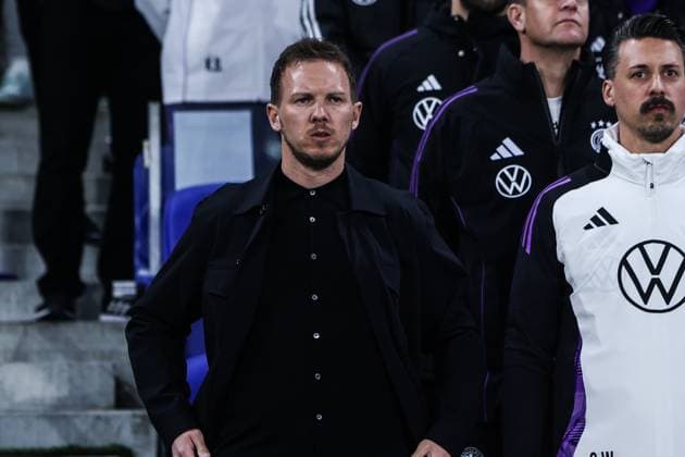 Fussball, UEFA Länderspiel Saison 2023 24 Freundschaftsspiel Frankreich - Deutschland 23.03.2024, Groupama Stadium Lyon Julian Nagelsmann (Trainer Deutschland) Lyon Groupama Stadium Frankreich