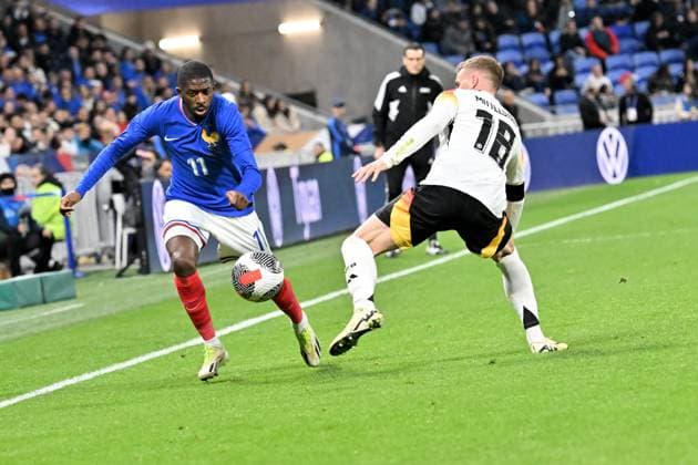 Ousmane DembÃ lÃ (france) FOOTBALL: France vs Allemagne - Amical - 23 03 2024 FredericChambert Panoramic 