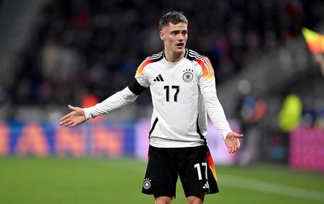 FUSSBALL INTERNATIONAL Testspiel in Lyon Frankreich - Deutschland 23.03.2023 Florian Wirtz (Deutschland)