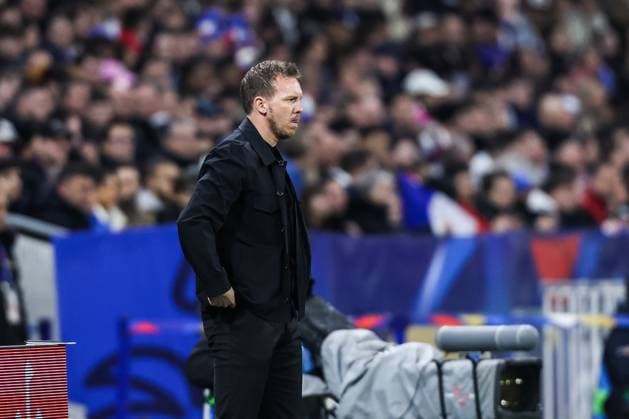 Fussball, UEFA Länderspiel Saison 2023 24 Freundschaftsspiel Frankreich - Deutschland 23.03.2024, Groupama Stadium Lyon Julian Nagelsmann (Trainer Deutschland) Lyon Groupama Stadium Frankreich