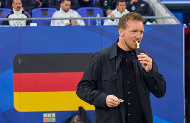 DFB headcoach Julian Nagelsmann , Bundestrainer, Nationaltrainer, in the friendly match FRANCE - GERMANY FRANKREICH - DEUTSCHLAND in preparation for European Championships 2024 on Mar 23, 2024 in Lyon, France.