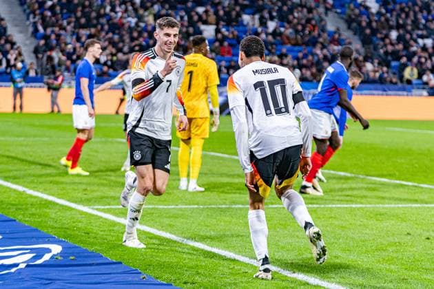 Tor zum 0:2 durch Kai Havertz (Deutschland, 7) Frankreich vs. Deutschland, Herren, Fussball, Testspiel, 23.03.2024 Frankreich vs. Deutschland, Herren, Fussball, Testspiel, 23.03.2024 Lyonn Copyright: xEibner-Pressefoto BahhoxKarax EP_FRA