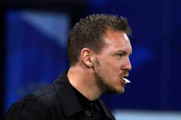 Sport Bilder des Tages 23.03.2024, Fussball Nationalteams Freundschaftsspiele 2024, Frankreich - Deutschland, im Groupama Stadium (Lyon, Frankreich). Trainer Julian Nagelsmann (Deutschland) mit Kaugummi