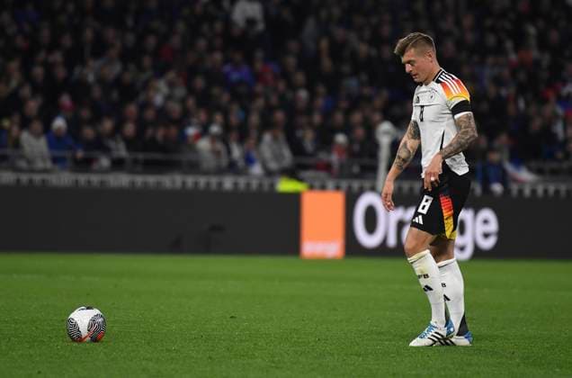 23.03.2024, Fussball Nationalteams Freundschaftsspiele 2024, Frankreich - Deutschland, im Groupama Stadium (Lyon, Frankreich). Toni Kroos (Deutschland)