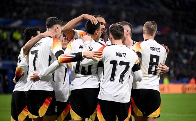 FUSSBALL INTERNATIONAL Testspiel in Lyon Frankreich - Deutschland 23.03.2023 Deutschland Jubel nach dem Tor zum 0 - 2