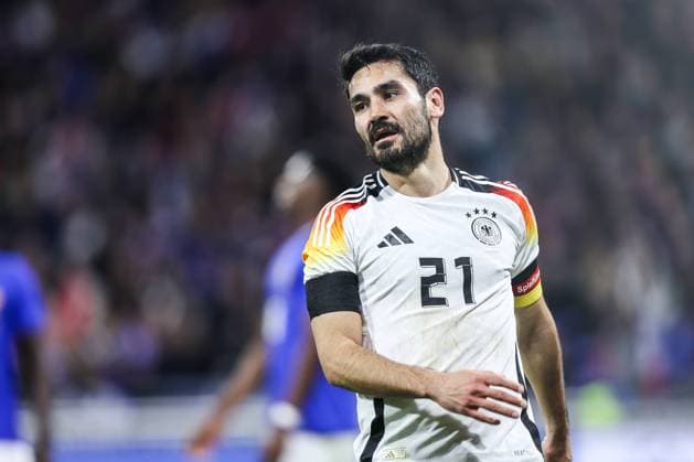 Fussball, UEFA Länderspiel Saison 2023 24 Freundschaftsspiel Frankreich - Deutschland 23.03.2024, Groupama Stadium Lyon Ilkay Gündogan (Deutschland, 21) Lyon Groupama Stadium Frankreich