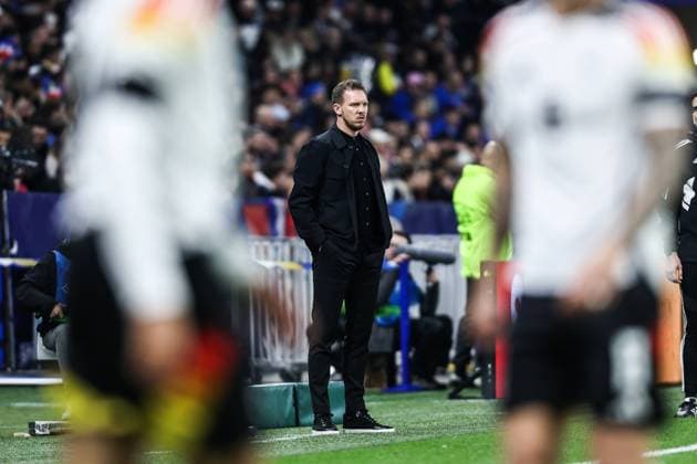 Fussball, UEFA Länderspiel Saison 2023 24 Freundschaftsspiel Frankreich - Deutschland 23.03.2024, Groupama Stadium Lyon Julian Nagelsmann (Trainer Deutschland) Lyon Groupama Stadium Frankreich