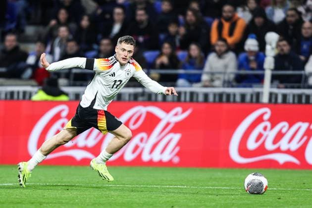 Fussball, UEFA Länderspiel Saison 2023 24 Freundschaftsspiel Frankreich - Deutschland 23.03.2024, Groupama Stadium Lyon Florian Wirtz (Deutschland, 17) Lyon Groupama Stadium Frankreich