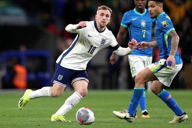 England v Brazil 23 March 2024 Wembley - England v Brazil, International Football Friendly - Jarrod Bowen of England. (Photo by Mark Leech). London UK Copyright: xMarkxLeechxOffside