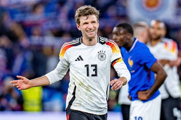 Thomas Mueller (Deutschland, 13) Frankreich vs. Deutschland, Herren, Fussball, Testspiel, 23.03.2024 Frankreich vs. Deutschland, Herren, Fussball, Testspiel, 23.03.2024 Lyonn Copyright: xEibner-Pressefoto BahhoxKarax EP_FRA