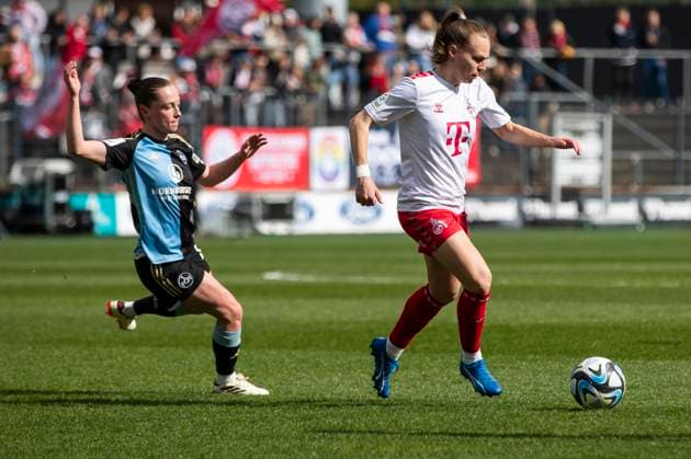 GOOGLE PIXEL Frauen-Bundesliga: 1. FC Köln - 1. FC Nürnberg, 23.03.2024 Dora Zeller (1. FC Köln, 19). GOOGLE PIXEL Frauen-Bundesliga, 1. FC Köln - 1. FC Nürnberg, 17. Spieltag, am 23.03.2024, Franz-Kremer-Stadion, Köln DFL regulations prohibit any use of photographs as image sequences and or quasi-video Copyright: xBEAUTIFULxSPORTS Meuselx