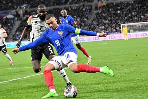 Kylian MbappÃ (france) FOOTBALL: France vs Allemagne - Amical - 23 03 2024 FredericChambert Panoramic 