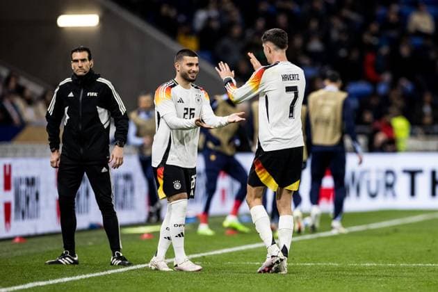 UEFA Freundschaftsspiel: Frankreich - Deutschland; 23.03.2024 Deniz Undav (Deutschland, 26) wird für Kai Havertz (Deutschland, 7) eingewechselt Nationalmannschaftsdebüt UEFA Freundschaftsspiel: Frankreich - Deutschland, Lyon, Groupama Stadium am 23.03.2024 Copyright: xBEAUTIFULxSPORTS Wunderlx