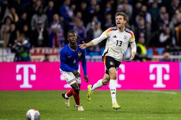 UEFA Freundschaftsspiel: Frankreich - Deutschland; 23.03.2024 Thomas Müller (Deutschland, 13) brüllt UEFA Freundschaftsspiel: Frankreich - Deutschland, Lyon, Groupama Stadium am 23.03.2024 Copyright: xBEAUTIFULxSPORTS Wunderlx