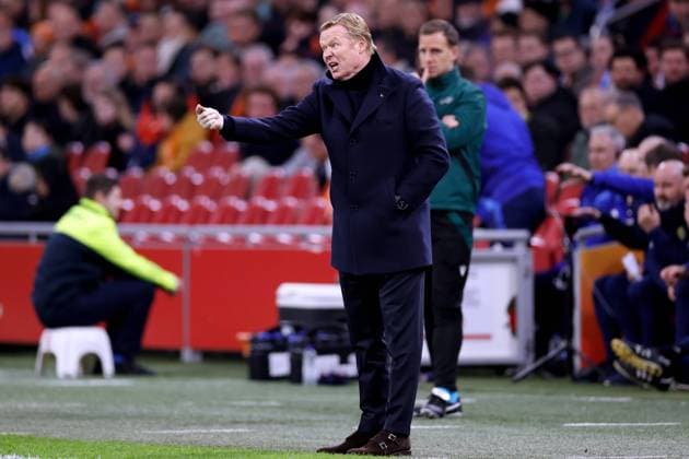 KOEMAN Roland Trainer Team Holland Freundschaftsspiel Holland - Schottland 4 : 0 am 22.03.2024 in Amsterdam DFL REGULATIONS PROHIBIT ANY USE OF PHOTOGRAPHS as IMAGE SEQUENCES and or QUASI-VIDEO Copyright: xLacixPerenyix
