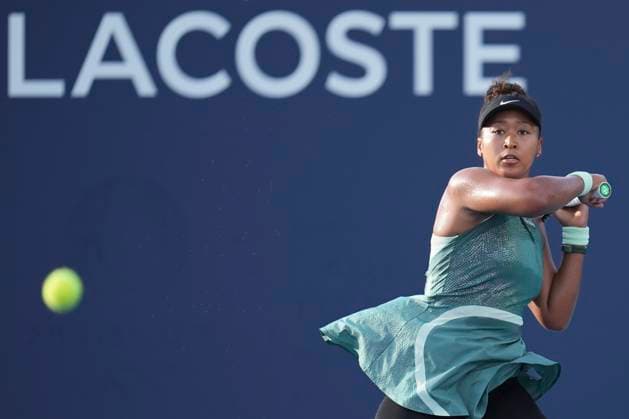 March 23, 2024, Miami, Florida, USA: Naomi Osaka (Japan) hits a forehand against Elina Svitolina (Ukraine) during the second round of womens singles at the Miami Open tennis tournament. Osaka won the match 6-2, 7-6. Miami USA - ZUMAd212 20240323_zsp_d212_024 Copyright: xRichardxDolex