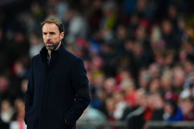 England Manager Gareth Southgate England v Brazil, International Friendly, Länderspiel, Nationalmannschaft Football, Wembley Stadium, London, UK - 23 Mar 2024 EDITORIAL USE ONLY No use with unauthorised audio, video, data, fixture lists, club league logos or live services. Online in-match use limited to 120 images, no video emulation. No use in betting, games or single club league player publications. Copyright: xJavierxGarcia Shutterstockx 14398296ge