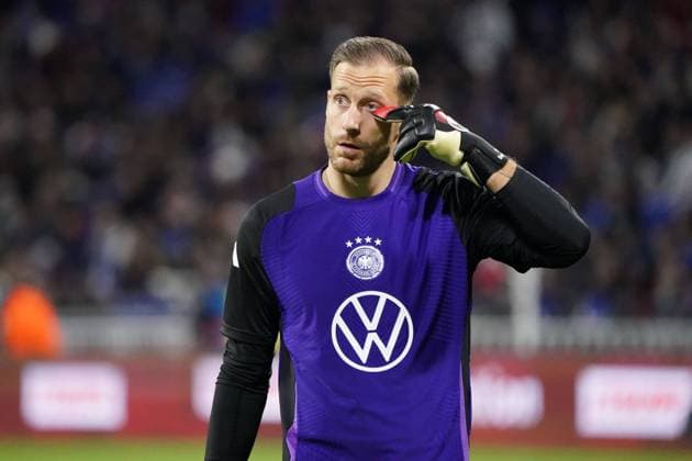 Fussball, Freundschaftsspiel, Länderspiel, Testspiel, Frankreich-Deutschland, 23.03.2024, Groupama Stadium Lyon Oliver Baumann Deutschland, Aktion, Einzelbild