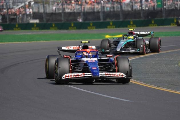 24.03.2024, Albert Park Circuit, Melbourne, FORMULA 1 ROLEX AUSTRALIAN GRAND PRIX 2024 ,im Bild Yuki Tsunoda (JPN), Visa Cash App RB Formula One Team Melbourne Albert Park Circuit Victoria Australien