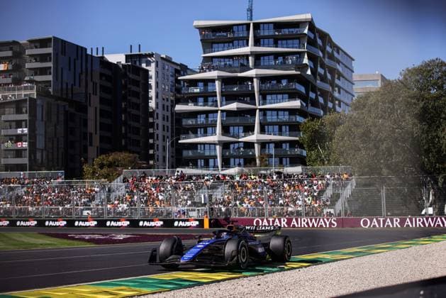 23 ALBON Alexander (tha), Williams Racing FW45, action during the Formula 1 Rolex Australian Grand Prix 2024, 3rd round of the 2024 Formula One World Championship, WM, Weltmeisterschaft from March 22 to 24, 2024 on the Albert Park Circuit, in Melbourne, Australia - F1 - AUSTRALIAN GRAND PRIX 2024 DPPI Panoramic  240324_R03_AUSTRALIA_XBR50451
