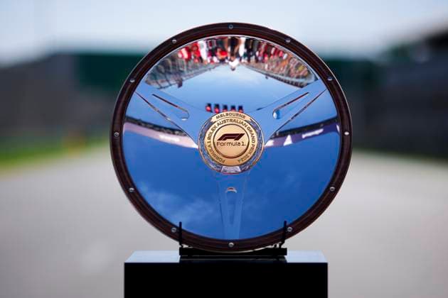 Australian GP Trophy during the Formula 1 Rolex Australian Grand Prix 2024, 3rd round of the 2024 Formula One World Championship, WM, Weltmeisterschaft from March 22 to 24, 2024 on the Albert Park Circuit, in Melbourne, Australia - F1 - AUSTRALIAN GRAND PRIX 2024 DPPI Panoramic  240324_R03_AUSTRALIA_EA010377