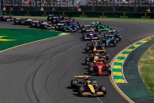 Start during the Formula 1 Rolex Australian Grand Prix 2024, 3rd round of the 2024 Formula One World Championship, WM, Weltmeisterschaft from March 22 to 24, 2024 on the Albert Park Circuit, in Melbourne, Australia - F1 - AUSTRALIAN GRAND PRIX 2024 DPPI Panoramic  F12024GP03AUS_JK313737
