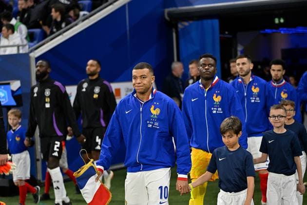 Freundschaftsspiel Frankreich vs. Deutschland 23.03.2024, Groupama Stadium, Lyon, Freundschaftsspiel Frankreich vs. Deutschland , im Bild France s forward Kylian Mbappe