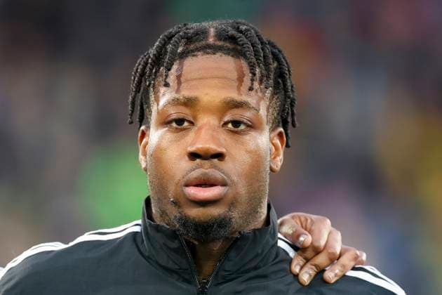 Bright Akwo Arrey-Mbi (Germany) schaut, UEFA European Under-21 Championship Qualifying - Group D, Germany vs Kosovo, Stadion an der Gellertstrasse, 22.03.2024, Chemnitz, Deutschland.