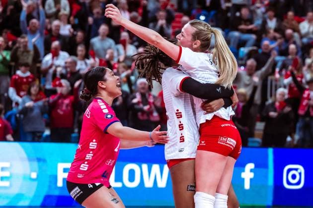 VBL Volleyball-Bundesliga; SC Potsdam - VfB Suhl LOTTO Thüringen; PlayOffs, 24.03.2024 VBL Volleyball-Bundesliga; SC Potsdam - VfB Suhl LOTTO Thüringen; 24.03.2024 Copyright: xBEAUTIFULxSPORTS NicolxMarschallx