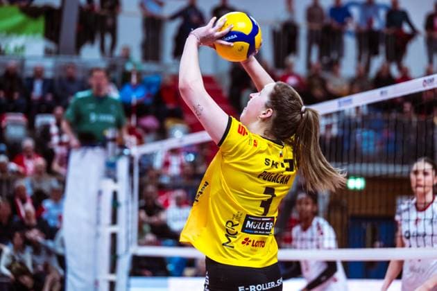 VBL Volleyball-Bundesliga; SC Potsdam - VfB Suhl LOTTO Thüringen; PlayOffs, 24.03.2024 VBL Volleyball-Bundesliga; SC Potsdam - VfB Suhl LOTTO Thüringen; 24.03.2024 Copyright: xBEAUTIFULxSPORTS NicolxMarschallx