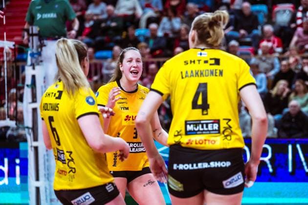 VBL Volleyball-Bundesliga; SC Potsdam - VfB Suhl LOTTO Thüringen; PlayOffs, 24.03.2024 VBL Volleyball-Bundesliga; SC Potsdam - VfB Suhl LOTTO Thüringen; 24.03.2024 Copyright: xBEAUTIFULxSPORTS NicolxMarschallx