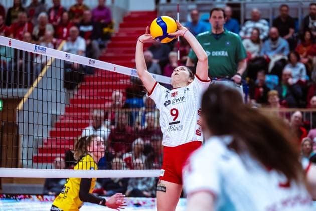 VBL Volleyball-Bundesliga; SC Potsdam - VfB Suhl LOTTO Thüringen; PlayOffs, 24.03.2024 VBL Volleyball-Bundesliga; SC Potsdam - VfB Suhl LOTTO Thüringen; 24.03.2024 Copyright: xBEAUTIFULxSPORTS NicolxMarschallx