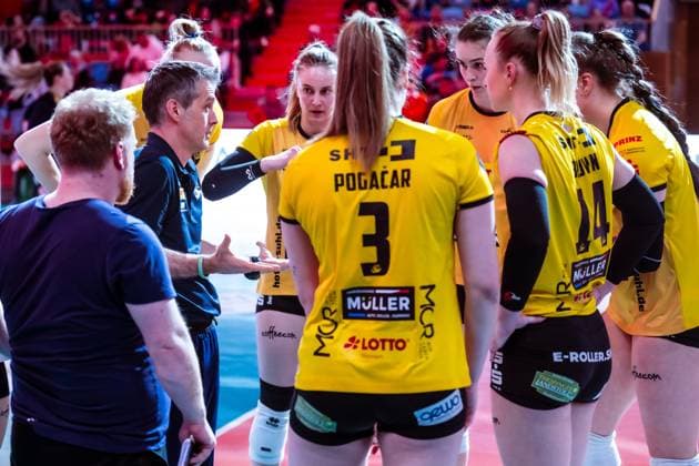 VBL Volleyball-Bundesliga; SC Potsdam - VfB Suhl LOTTO Thüringen; PlayOffs, 24.03.2024 VBL Volleyball-Bundesliga; SC Potsdam - VfB Suhl LOTTO Thüringen; 24.03.2024 Copyright: xBEAUTIFULxSPORTS NicolxMarschallx