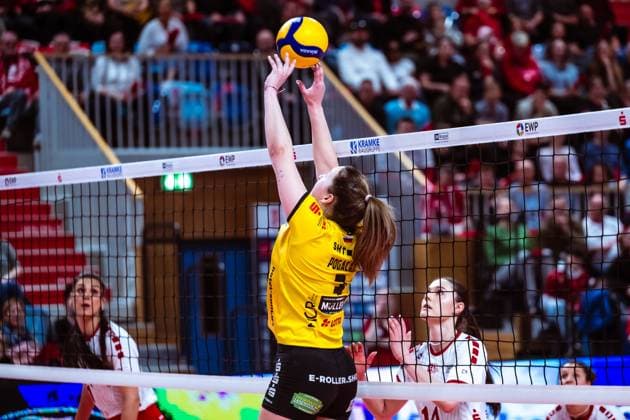 VBL Volleyball-Bundesliga; SC Potsdam - VfB Suhl LOTTO Thüringen; PlayOffs, 24.03.2024 VBL Volleyball-Bundesliga; SC Potsdam - VfB Suhl LOTTO Thüringen; 24.03.2024 Copyright: xBEAUTIFULxSPORTS NicolxMarschallx