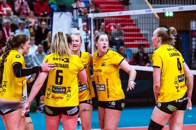 VBL Volleyball-Bundesliga; SC Potsdam - VfB Suhl LOTTO Thüringen; PlayOffs, 24.03.2024 VBL Volleyball-Bundesliga; SC Potsdam - VfB Suhl LOTTO Thüringen; 24.03.2024 Copyright: xBEAUTIFULxSPORTS NicolxMarschallx