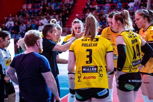 VBL Volleyball-Bundesliga; SC Potsdam - VfB Suhl LOTTO Thüringen; PlayOffs, 24.03.2024 VBL Volleyball-Bundesliga; SC Potsdam - VfB Suhl LOTTO Thüringen; 24.03.2024 Copyright: xBEAUTIFULxSPORTS NicolxMarschallx