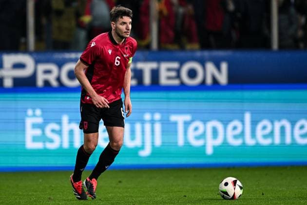 Parma, Italy, 22.03.24: Berat Djimsiti (6 Albania) during the International Friendly, Länderspiel, Nationalmannschaft between Albania and Chile at Tardini Stadium in Parma, Italia Soccer (Cristiano Mazzi SPP)  Copyright: xCristianoxMazzix xSPPx spp-en-CrMaSp-CM2_8098