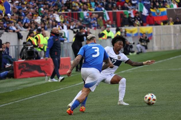 RECORD DATE NOT STATED Friendly Soccer Game SPO) FIFA Friendly Soccer Game: Italy vs Ecuador. March 24, 2024. Harrison, New Jersey: Defending European champions Italy continue their preparations for Euro 2024 with another friendly across the pond. The Azzurri beat Ecuador 2-0 in their second game on American soil for almost twenty years as they look to make an impact in Germany once more. Credit:Jose Francisco Thenews (Foto: JosÃ Francisco Thenews2 imago images) SPO  Copyright: xJosexFranciscox