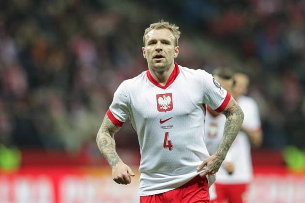 European Championship, EM, Europameisterschaft 2024-Qualifying round (play-off) Match - Poland VS Estonia at PGE Narodowy in Warsaw, Poland - 21 Mar 2024 Tymoteusz Puchacz of Poland seen during the European Championship 2024-Qualifying round (play -off) Match between Poland and Estonia at PGE Narodowy (Warsaw)-Poland. Final score; Poland 5:1 Estonia. Warsaw Poland Copyright: xGrzegorzxWajdax xSOPAxImagesx Poland-Estonia21032024_21