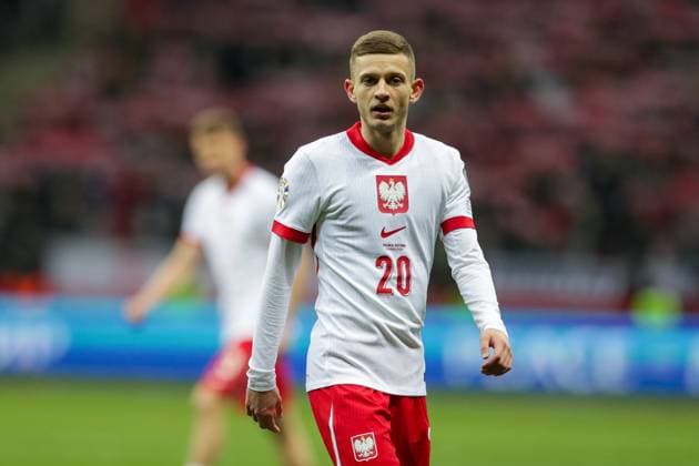 European Championship, EM, Europameisterschaft 2024-Qualifying round (play-off) Match - Poland VS Estonia at PGE Narodowy in Warsaw, Poland - 21 Mar 2024 Sebastian Szymanski of Poland seen during the European Championship 2024-Qualifying round (play -off) Match between Poland and Estonia at PGE Narodowy (Warsaw)-Poland. Final score; Poland 5:1 Estonia. Warsaw Poland Copyright: xGrzegorzxWajdax xSOPAxImagesx Poland-Estonia21032024_6