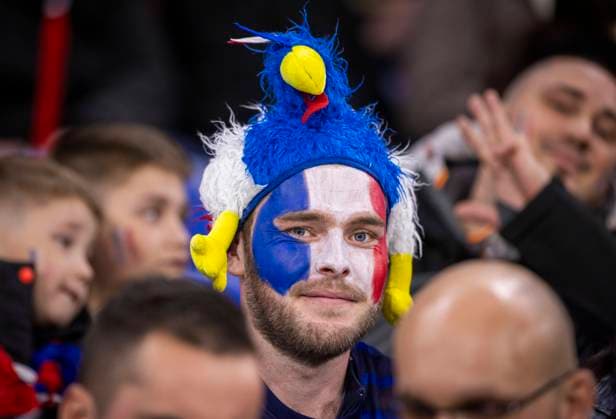 Lyon, France. 23rd Mar 2024. Frankreich Fan Frankreich - Deutschland France - Germany 23.03.2024