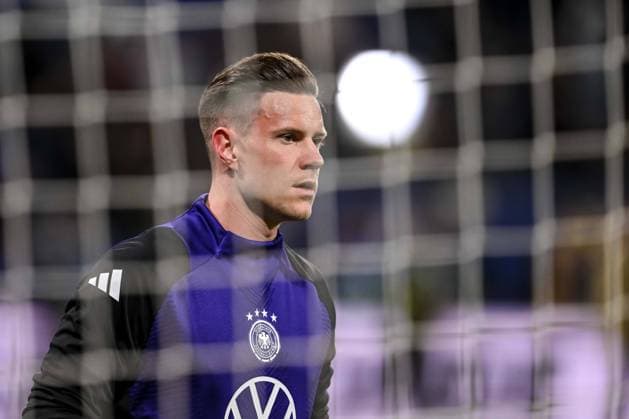 23.03.2024, Lyon, France, Groupama Stadium, Frankreich vs Deutschland - International Friendly, Länderspiel, Nationalmannschaft Torwart Marc-Andre ter Stegen (Germany) Schaut (Foto H. Langer) Lyon Groupama Stadium France
