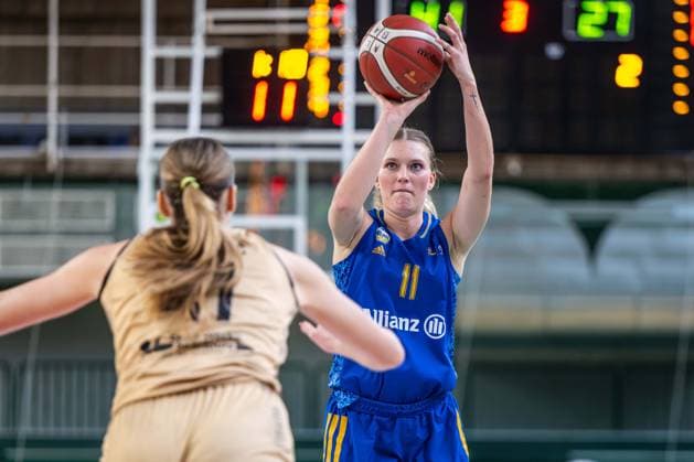 Basketball Berlin 24.03.2024 Saison 2023 2024 1. Bundesliga DBBL Play-offs Viertelfinale Spiel 2 Alba Berlin - Saarlouis Royals Nina Rosemeyer (Alba, No.11)