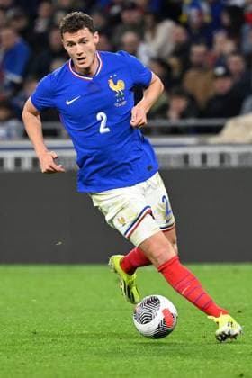 Lyon, Groupama Stadium, 23.03.24, GER, Herren, Laenderspiel, Frankreich-Deutschland Bild: Benjamin PAVARD (Frankreich) Only for editorial use! UEFA regulations prohibit any use of photographs as image sequences and or quasi-video. Auvergne-Rhone-Alpes Frankreich