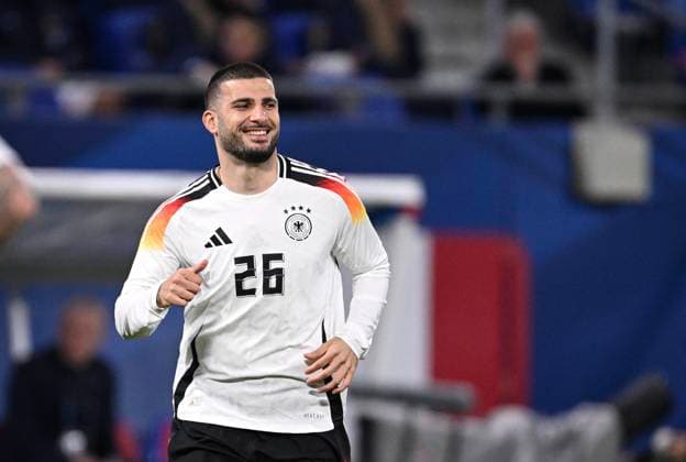 FUSSBALL INTERNATIONAL Testspiel in Lyon Frankreich - Deutschland 23.03.2023 Deniz Undav (Deutschland)