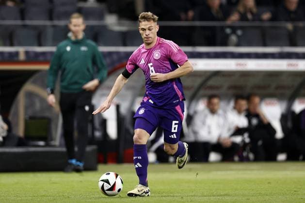 FRANKFURT - Joshua Kimmich of Germany during the friendly Interland match between Germany and the Netherlands at the Deutsche Bank Park stadium on March 26, 2024 in Frankfurt, Germany. ANP MAURICE VAN STEEN International Friendly, Länderspiel, Nationalmannschaft 2023 2024 xVIxANPxSportx xxANPxIVx 494604978 originalFilename: 494604978.jpg