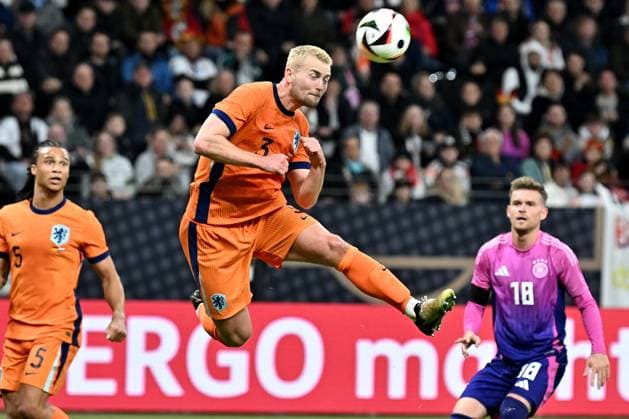 26.03.2024, xfux, Fussball Länderspiel, Deutschland - Niederlande, emspor, v.l. Matthijs de Ligt (Niederlande) (DFL DFB REGULATIONS PROHIBIT ANY USE OF PHOTOGRAPHS as IMAGE SEQUENCES and or QUASI-VIDEO) Frankfurt am Main