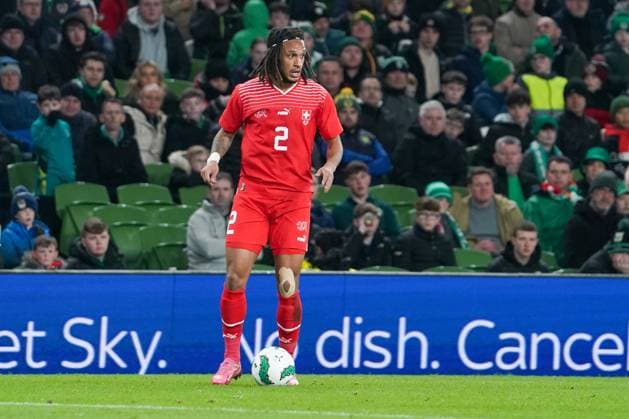 International Friendly, Länderspiel, Nationalmannschaft Länderspiel, Nationalmannschaft Aviva Stadium, Dublin 26 3 2024 Republic of Ireland vs Switzerland: Schweizer Kevin Mbabu Dublin Aviva Stadium Ireland Copyright: xJoeranxSteinsiekx