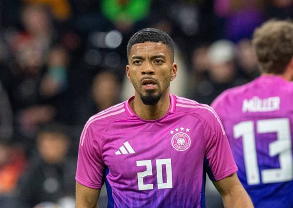 Fussball, Herren, Saison 2023 2024, Länderspiel in Frankfurt, Deutschland - Niederlande, Benjamin Henrichs (Deutschland), 26.03. 2024, Copyright: xSebastianxRäppold MatthiasxKochx